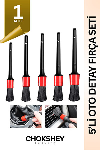 Onba 5’li Oto Detay Fırça Seti – Farklı Boyutlarda Araba Yıkama ve Klima Temi...