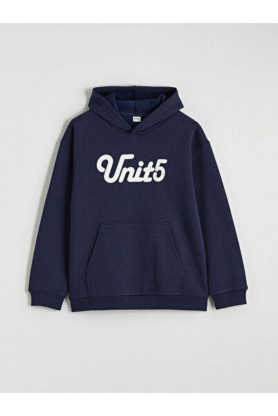 LC Waikiki Rmz Gi̇yi̇m Farkiyla Hooded Boys' Thick Sweatshirt