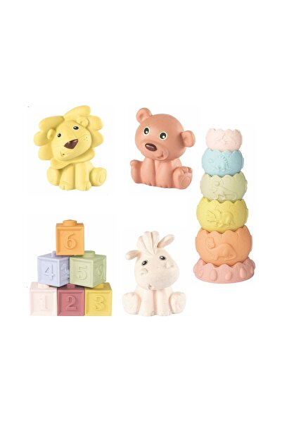 LEARNING FUN 15 Parça Duyusal Oyuncak Banyo Oyuncağı Yumuşak Renkli Parçalar ...