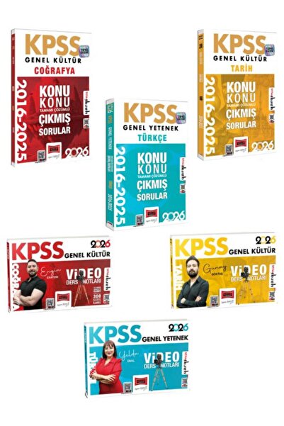 Yargı Yayınları GY-GK COĞRAFYA-TÜRKÇE-TARİH VİDEO DERS NOTLARI ve ÇIKMIŞ SORU...