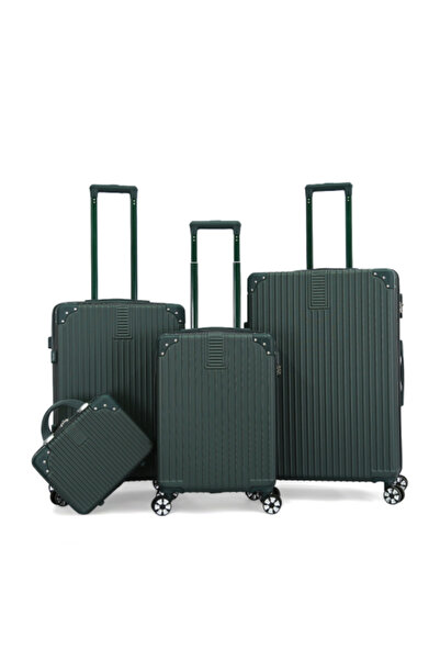 VERAGE مجموعة حقائب سفر من 4 قطع | حقائب سفر أنيقة من مادة ABS الصلبة مع عجلات دوارة