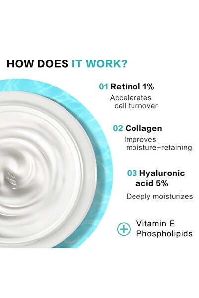 MABOX Alhena Retinol & Collagen Day & Night Face Cream, 5% Hyaluronic Acid, 55 ml