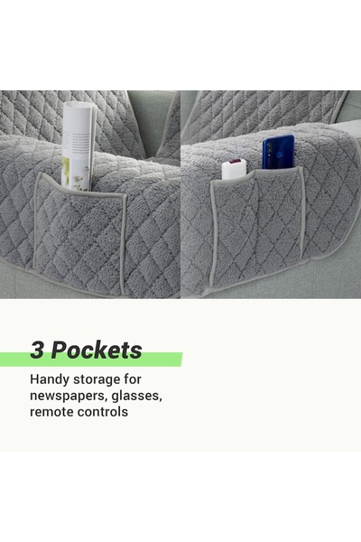 JEMIDI Armchair Cover - Washable, Reversible, Polyester, Stain Protection