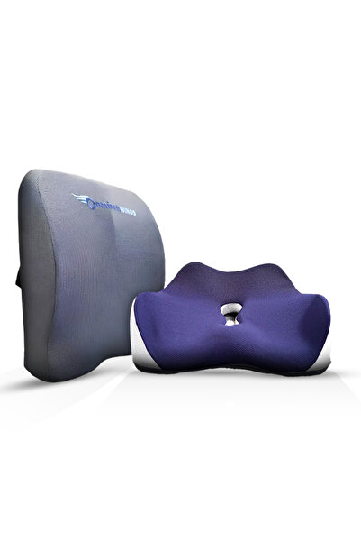 Comfort Wings بكج الراحة المزدوجة من الميموري فوم - وسادة جلوس + وسادة ظهر