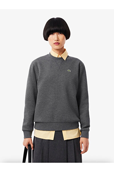 Lacoste Relaxed Fit Piqué Crew Neck Sweatshirt