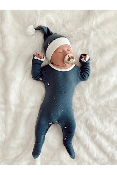 Lovedbaby Body pentru bebeluși din bumbac cu picioare și căciulă – Set de Cră...