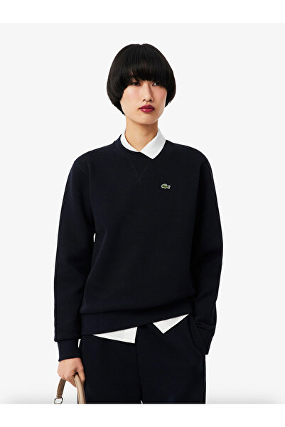Lacoste Relaxed Fit Piqué Crew Neck Sweatshirt
