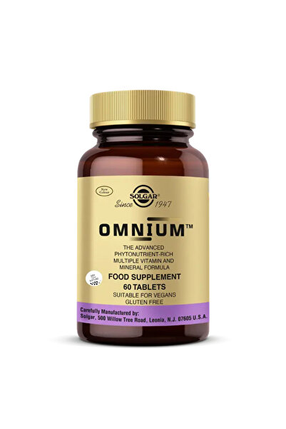 Solgar Omnium™ Vitamin-Mineral & Fitobesin Kompleksi 60 Tablet