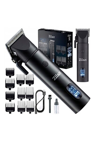 Zilan ZLN8696 Professional Hair Clipper 11-in-1, Quiet Motor, Stainless Steel Blades, 200 min Runtim
