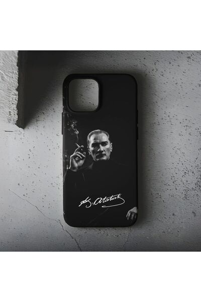 Bektas HomeOffice İphone 15 Uyumlu Atatürk Anı Premium İçi Kadife Lansman Telefon Kılıfı