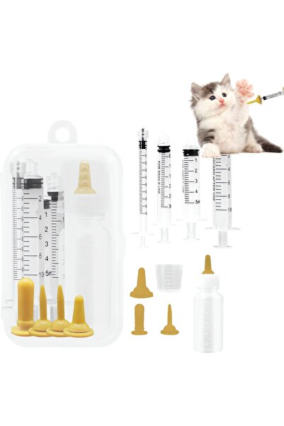 genernic زجاجات تغذية الجراء من أزوني - مجموعة حقن تغذية الحيوانات الأليفة وز...