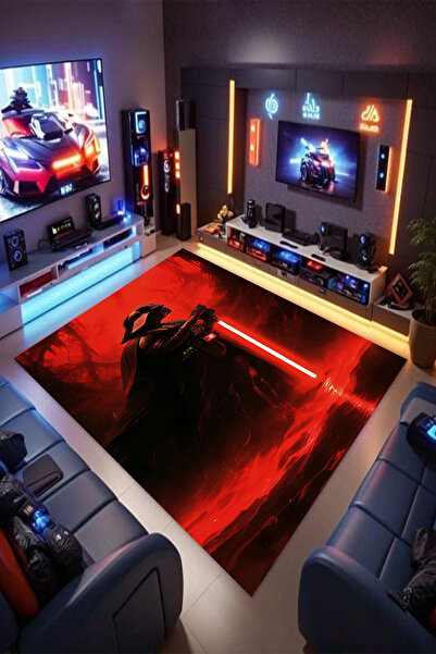 Reyhani STAR WARS Desenli Kaymaz Taban Makinede Yıkanabilir Gaming Oyuncu Gam...