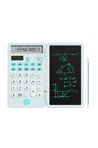 Newyes Calculator reîncărcabil cu blocnotes de 6,5 inci, 12 cifre, portabil, ...