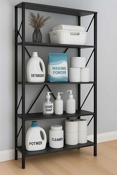 DEKOZUM OSCAR Banyo Rafı Havluluk Wc Raf Detarjanlık Dekoratif Çok Amaçlı Raf