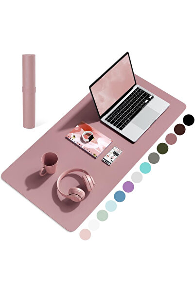 OEM Mousepad, YSAGi, multifunctional, 80x40 cm, waterproof, -leather, non-slip base, dark pink color
