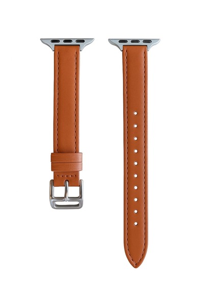 Alstrap Apple Watch 11-10(46mm) 9-8-7(45mm) 6 5 4 Se(44mm)Compatible Slim Thin Pu Leather Band Strap