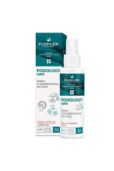 Floslek بخاخ العناية بالقدمين من بودولوجي كير، هسبيريدين، للساقين، 100 مل