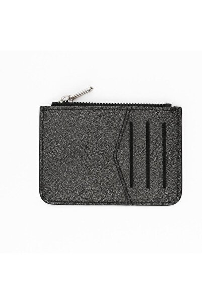 SHIKIRTI Shiny Glittery Zipper Closure Wallet Section Stylish Women's Card Holder