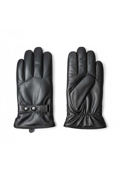 Aware Time Men's Faux Leather Gloves