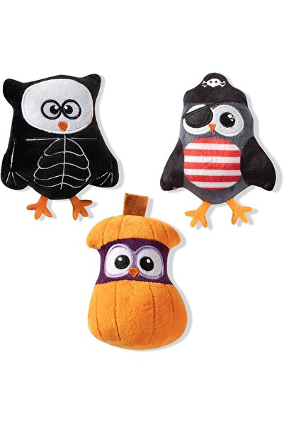 Fringe Studio Fringe Small Dog Toy Set - Owl-O-Win, 3-piece (Model 289404)