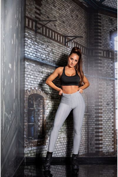 embody Women's high-waisted push-up shaping leggings, grey