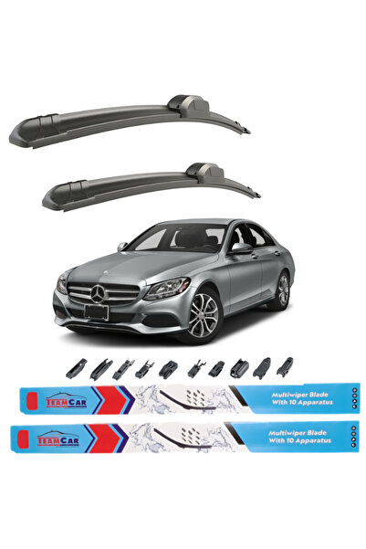TEAMCAR Υαλοκαθαριστήρες συμβατοί με Mercedes C-Class W205 (20142021) Εμπρός σετ