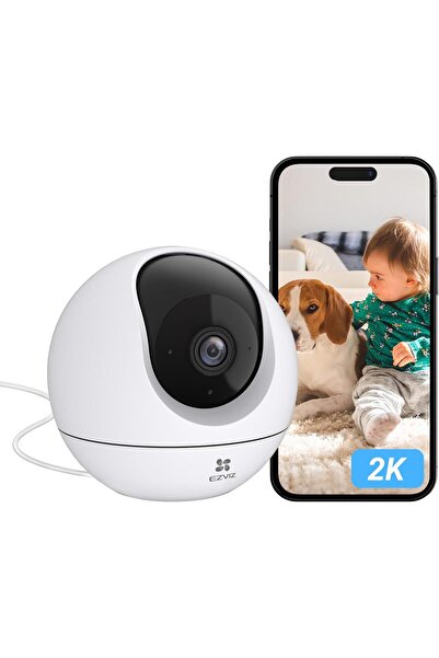 EZVIZ C6c 2K 3MP Indoor Wi‑Fi Camera — AI Human Detection, Auto Tracking, Two‑Way Talk, Privac