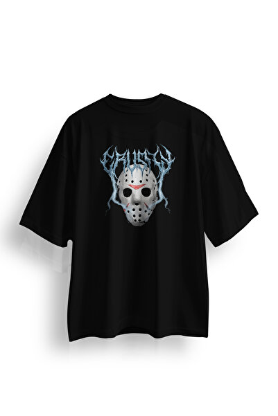 Koi Art Design تي شيرت للجنسين من ماسك مطبوع / قصة فضفاضة / 95% قطن عالي الجو...