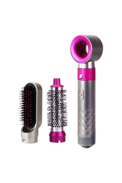 Artican 3-in-1 Hair Dryer and Styling Tool, Silver/Pink - Drying, Curling, Straightening