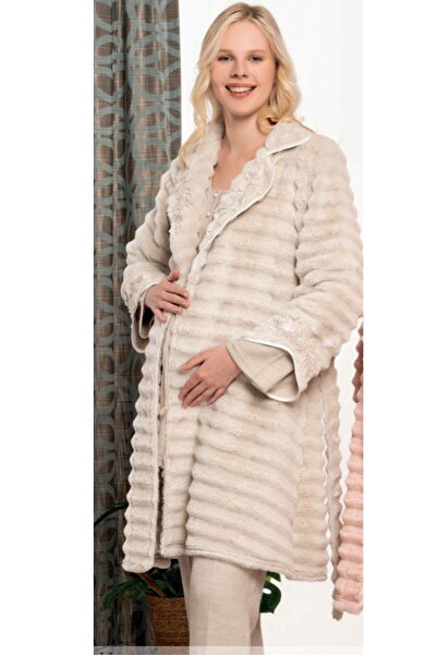 Bone Club Luxury Premium 3-Piece Maternity Pajama Set with Postpartum Gown