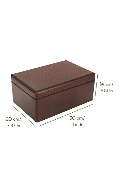 Creative Deco Storage box, Creative Deco, with lid, for children's toys, Brown, 30x20x14 cm
