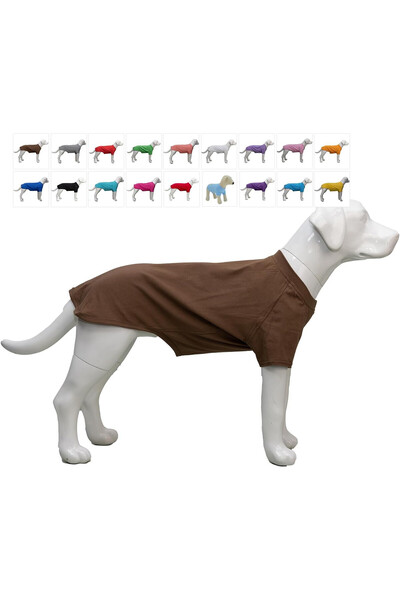 OEM Lovelonglong παλτό για σκύλους, μέγεθος S, βασικό, βαμβάκι, καφέ