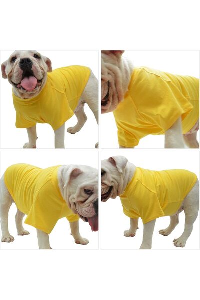 OEM Lovelonglong dog coat, size XL, for medium-sized dogs, basic, cotton, yellow