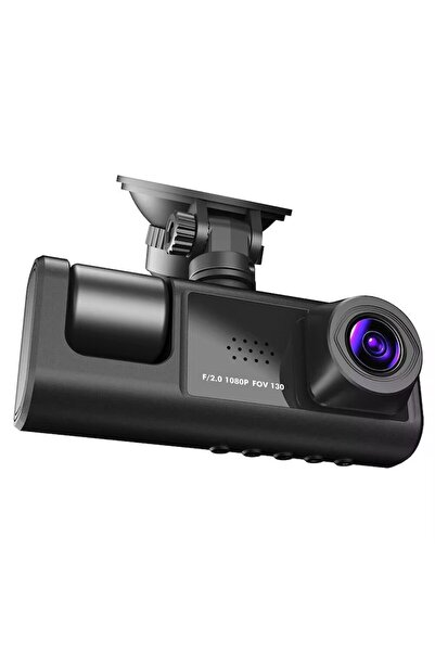 aLFTEC TRIO High PRO Car DVR Camera, 3 Lenses, Full HD 1080P, 170°, Night Vision, Black, 2"