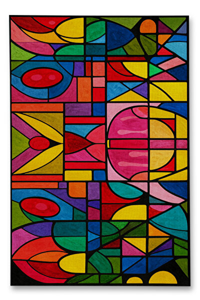 Rugs Modern Halı MOSSO Μπλε Μωβ Αποχρώσεις Έθνικ Λουλούδια με Σχέδιο Υφαντή Β...