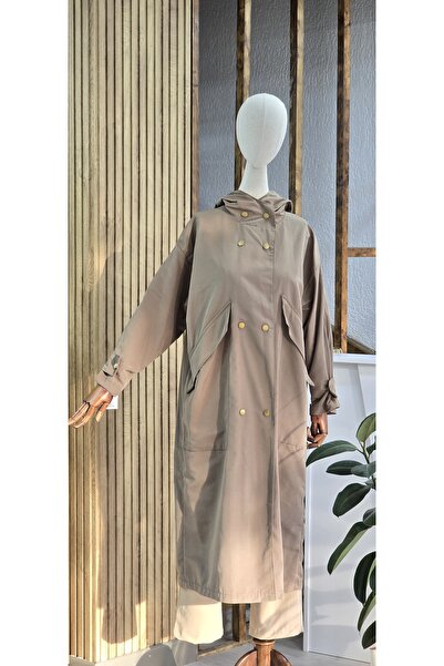 NANTİREA Hooded Trench Casual Cut