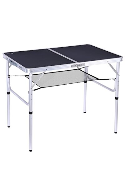 Sportneer Masă de camping pliabilă, reglabilă pe înălțime, portabilă, alumini...