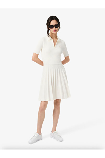 Lacoste Pleated Polo Collar Dress