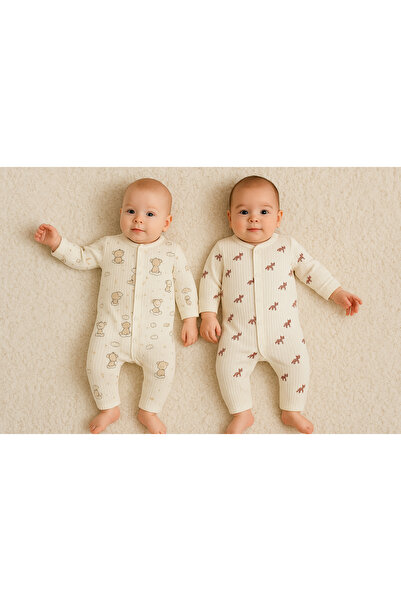 greenmoss 100% Cotton 2-Piece Baby Rompers