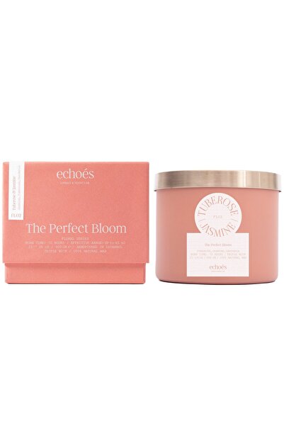 Echoes Premium Scented Candle, Tuberose & Jasmine From Echoes, in Luxury Glass Jar, 600g