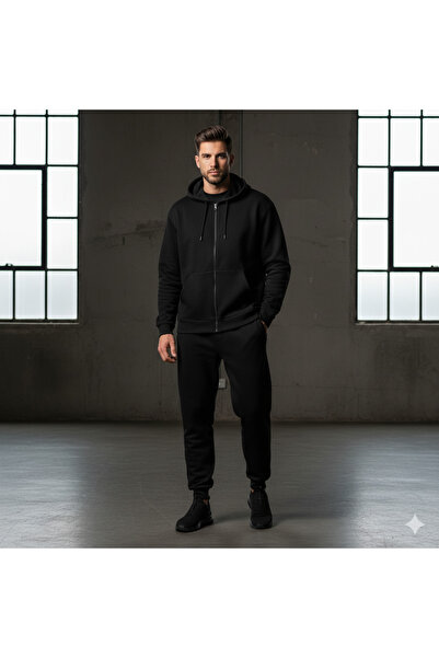 LYZALÜX KALIN 3 İP KIŞLIK İÇİ POLARLI EŞOFMAN TAKIM