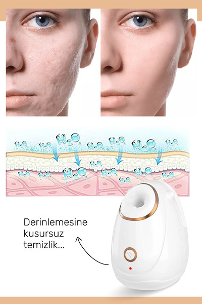 MOEN Yüz Buhar Cihazı – Nano İyonik Buhar Teknolojisiyle Derin Gözenek Temizliği ve Parlak Cilt