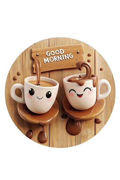 YALOVA SHOP Kahve Köşesi Cafe Duvar Süsü Kahve Sevenlere Özel 25X25 Duvar Dekoru