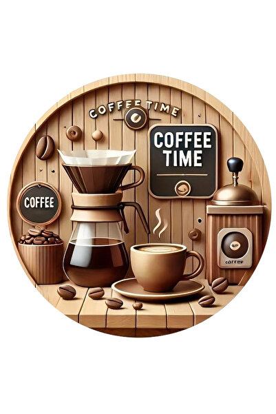 YALOVA SHOP Kahve Köşesi Cafe Duvar Süsü Kahve Sevenlere Özel 25X25 Duvar Dekoru