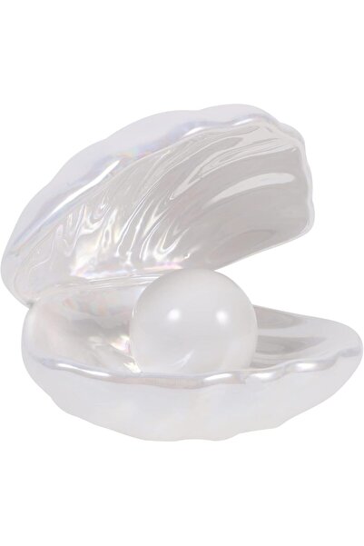 OEM BESPORTBLE LED table lamp, pearl shape with shell, ceramic, white color