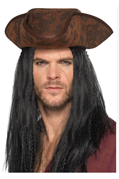 DüşlerÜlkesi Kaptan korsan şapka siyah saçlı