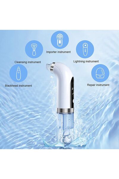 ABK POINT جهاز إزالة الرؤوس السوداء بالمكنسة الكهربائية 2025، منظف مسام متطور مع تقنية التقشير المائي