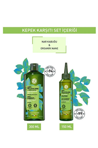 Yves Rocher Soothing Prebiotic Set of 2 Shampoo and Hair Lotion Against Dandruff Sensitive Skin Vegan Care