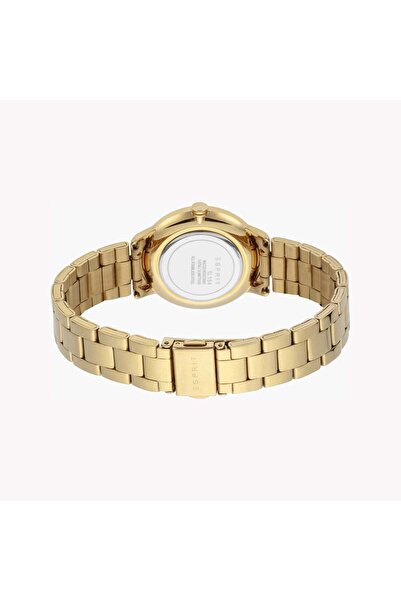 Esprit Women's Gold Stainless Steel Watch, Champagne Dial | Es1l188m0075