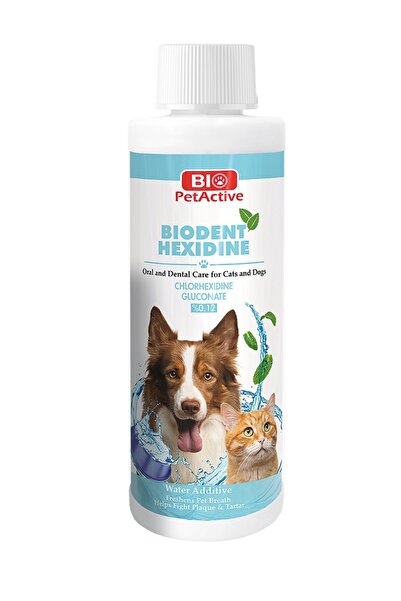 Bio PetActive Biodent Hexidine Kedi ve Köpekler İçin Ağız Bakım Ürünü 250 ML